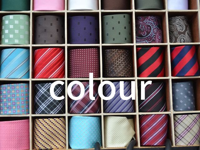 ネクタイの色のイメージ。